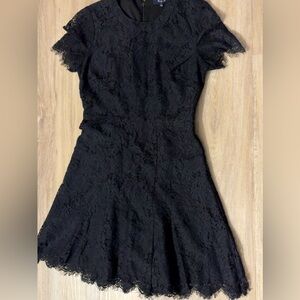 Black Floral Lace Dress